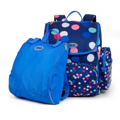 schoolbag with sports bag