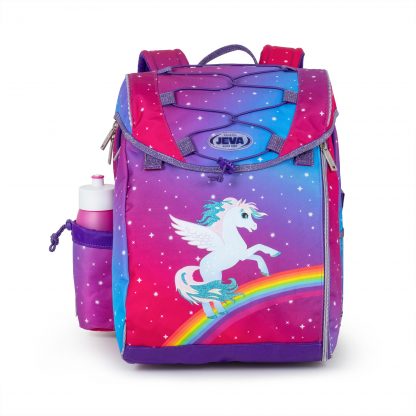 schoolbag with alicorn and glitter