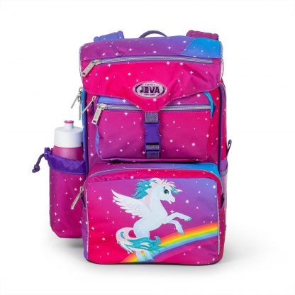 Beginners schoolbag with glitter