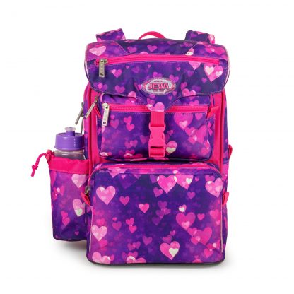 schoolbag with hearts