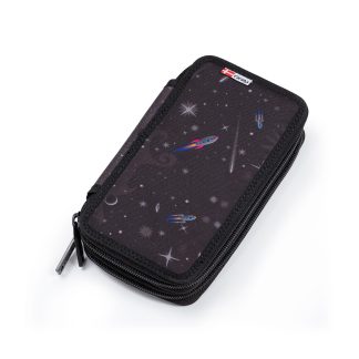 pencil case with space rockets
