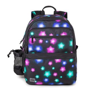 school rucksack with star pattern
